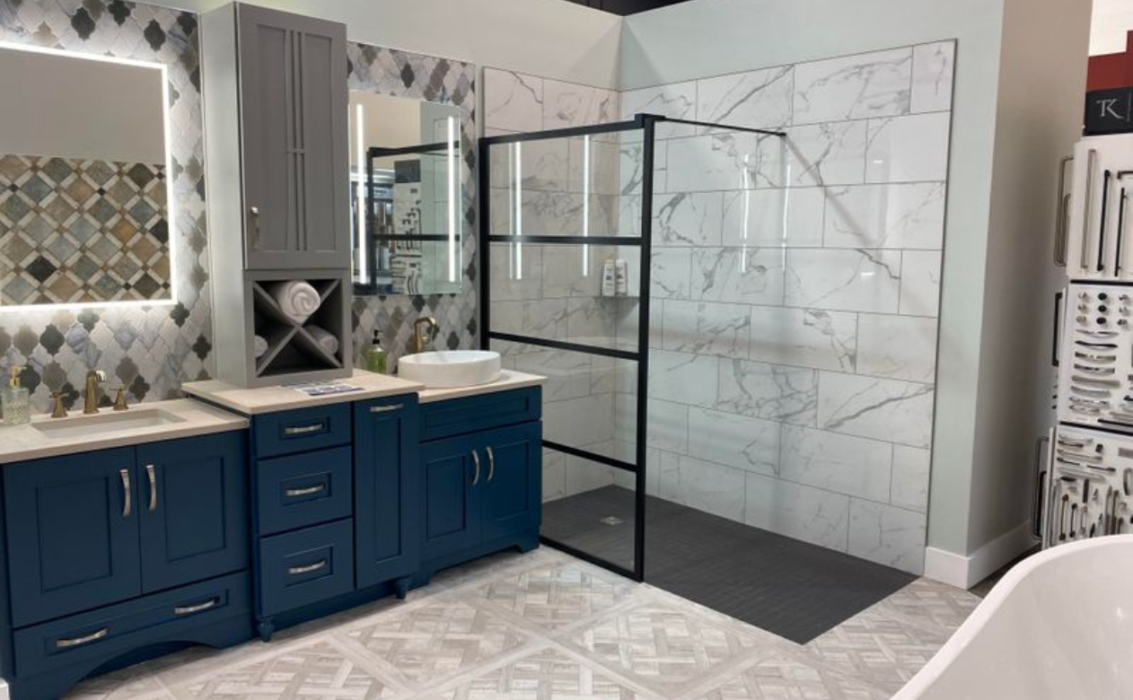 flooring showroom bathroom